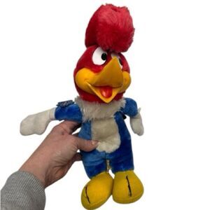 Vintage 1950’s Applause Plush Woody Woodpecker Rubber Face.